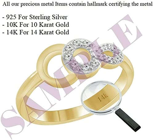 Pretty Jewels 10k Yellow Gold 0.20 Carat (ctw) Round Cut Natural White Diamond Three Row Anniversary Wedding Trio Ring Sets For His & Her (Color: H-I, Clarity: I1-I2) Wsize-4.5 & Msize-9.5