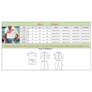 Summer Patriotic Short Sleeves Polos Tshirts for Mens Fashion USA Flag Graphic Turn Down Collar Shirts Active Tennis Tops