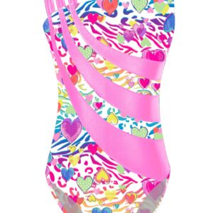 Hansber Kids Girls Sleeveless Leotard Gymnastics with Shorts Athletic Biketard Unitard 2 Piece Dance Outfits Pink 8