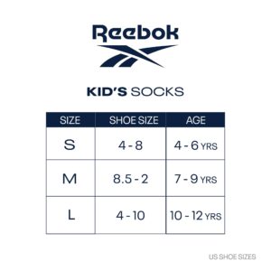 Reebok Girls' Lightweight Comfort Athletic Low Cut Socks (6 Pack), Size Medium, Pink Assorted