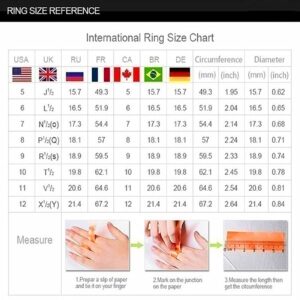 SuanlaTDS 2 Pcs Diamond Engagement Ring Wedding Band for Women Her,Promise Ring Eternity Bands Stackable Ring for Anniversary Birthday Jewelry Gift