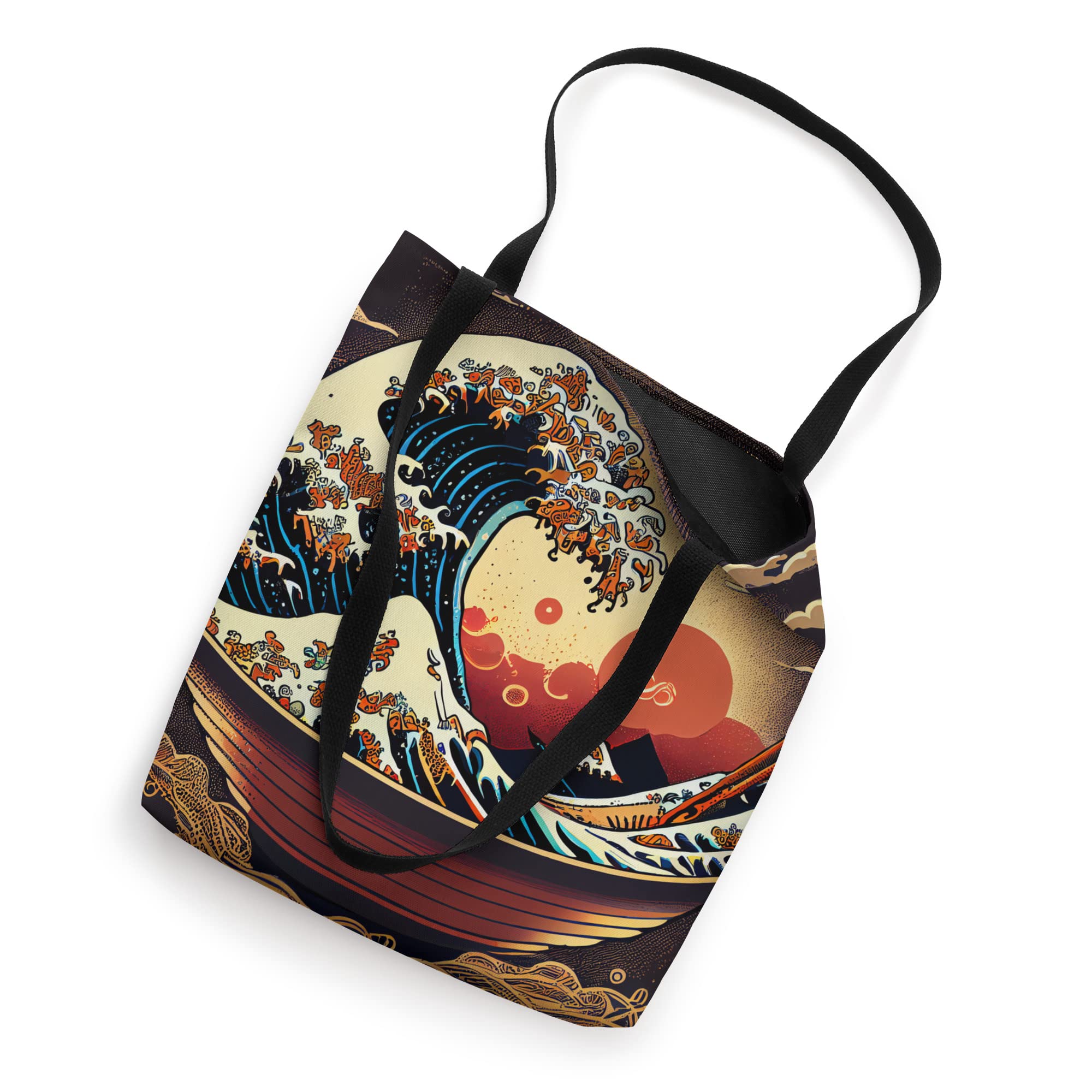 Ramen Great Wave Japan Illustration Tote Bag