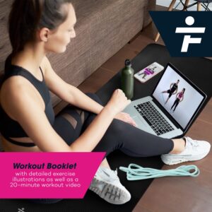 Loop Resistance Bands for Working Out by Flexmate- 5 Resistance Levels Band Set- Latex Fitness Bands for Physical Therapy, Strength, Weightlifting, Crossfit- Workout Guide Included