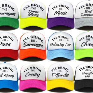 Funky Junque Trucker Hat - 12 Pk - IBT (Bail,B-Decisions,Chaos,Crazy, F-Bombs,G-Rap,Getaway,D-Moves,Music,Pizza,Shenan,Sarcasm)