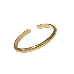 toe ring | 1mm half round 14k gold fill adjustable toe ring | simple unisex design