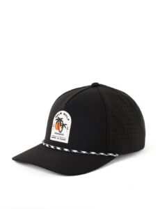 palm coast to coast snapback (black)