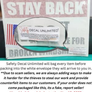 Safety Decal Unlimited Danger Private Property Do Not Enter Animal Gun Protection Injury Death Warning Black Red White Rectangle Label Sticker Decal Made in America (3.5" x 5")