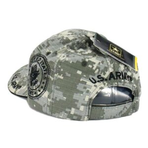 US Army Hat Army Embroidery Military Official Licensed Adjustable Baseball Cap (ACU - Star Logo)