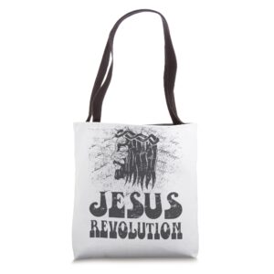 Jesus Revolution Christian Faith Based Jesus Christ Tote Bag