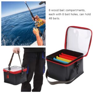 Flbirret Fishing Outdoor Simulate Shrimp Bait Lure Storage Bucket Accessory Box Multifunction