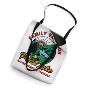 Fishing Camping Lake Family Vacation Priest Lake Tote Bag