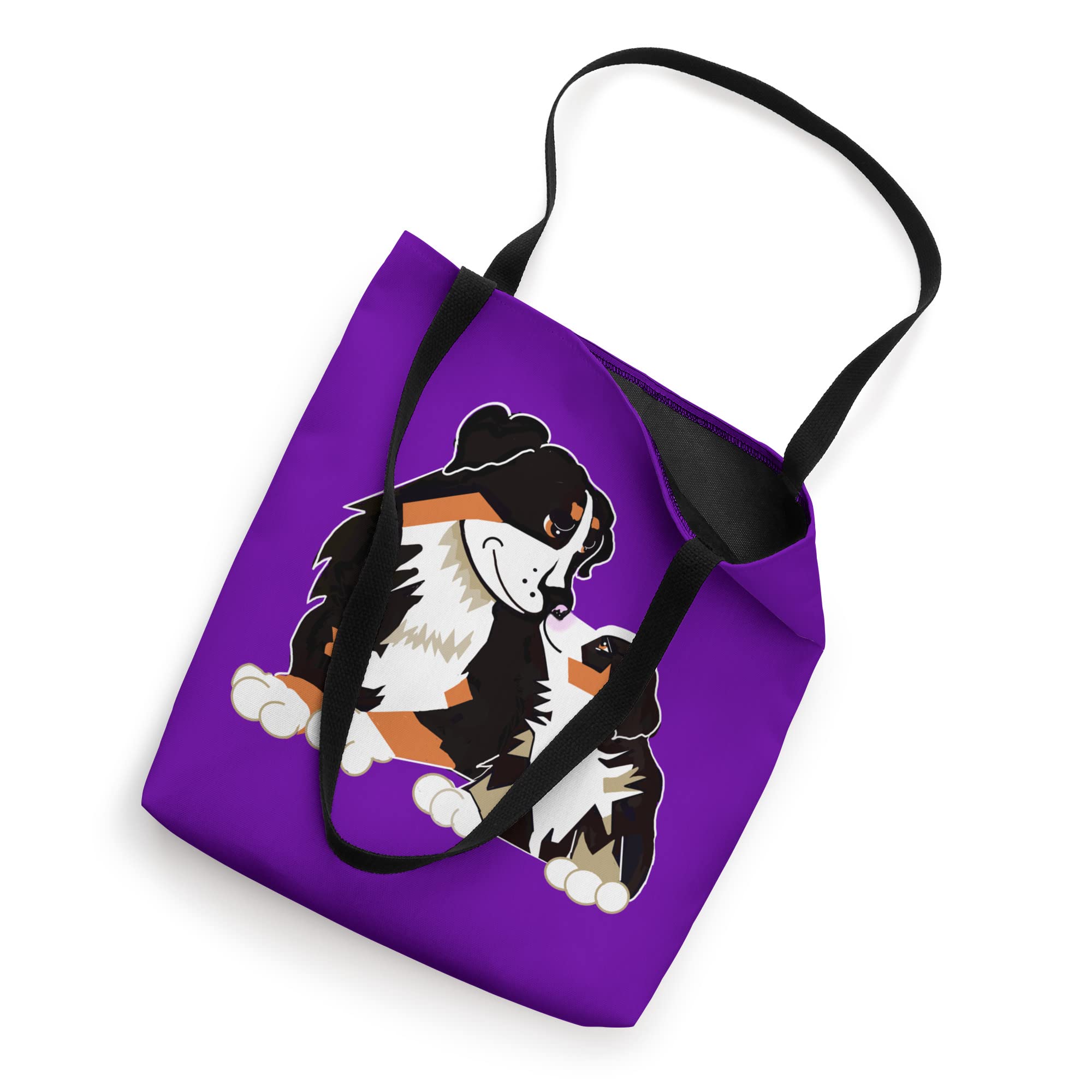 Berner Baby Berner Bernese Mountain Dog with Puppy Tote Bag