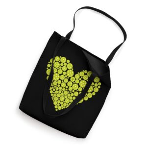 I Heart Pickleball Tote Bag