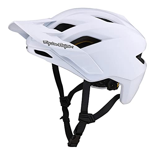 Troy Lee Designs Flowline Bicycle Helmet for Max Ventilation Lightweight EPS Racing Downhill DH BMX MTB - Youth (Orbit-White, OSFA)