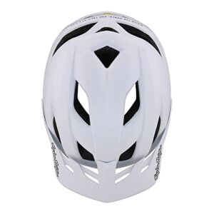 Troy Lee Designs Flowline Bicycle Helmet for Max Ventilation Lightweight EPS Racing Downhill DH BMX MTB - Youth (Orbit-White, OSFA)