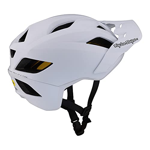 Troy Lee Designs Flowline Bicycle Helmet for Max Ventilation Lightweight EPS Racing Downhill DH BMX MTB - Youth (Orbit-White, OSFA)