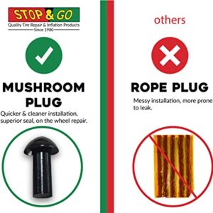 Stop & Go 200 Mini Pocket Plugger Tubeless Tire Repair for Bicycles and e-Bikes Works on BMX, XC, Mountain, Road, and Gravel