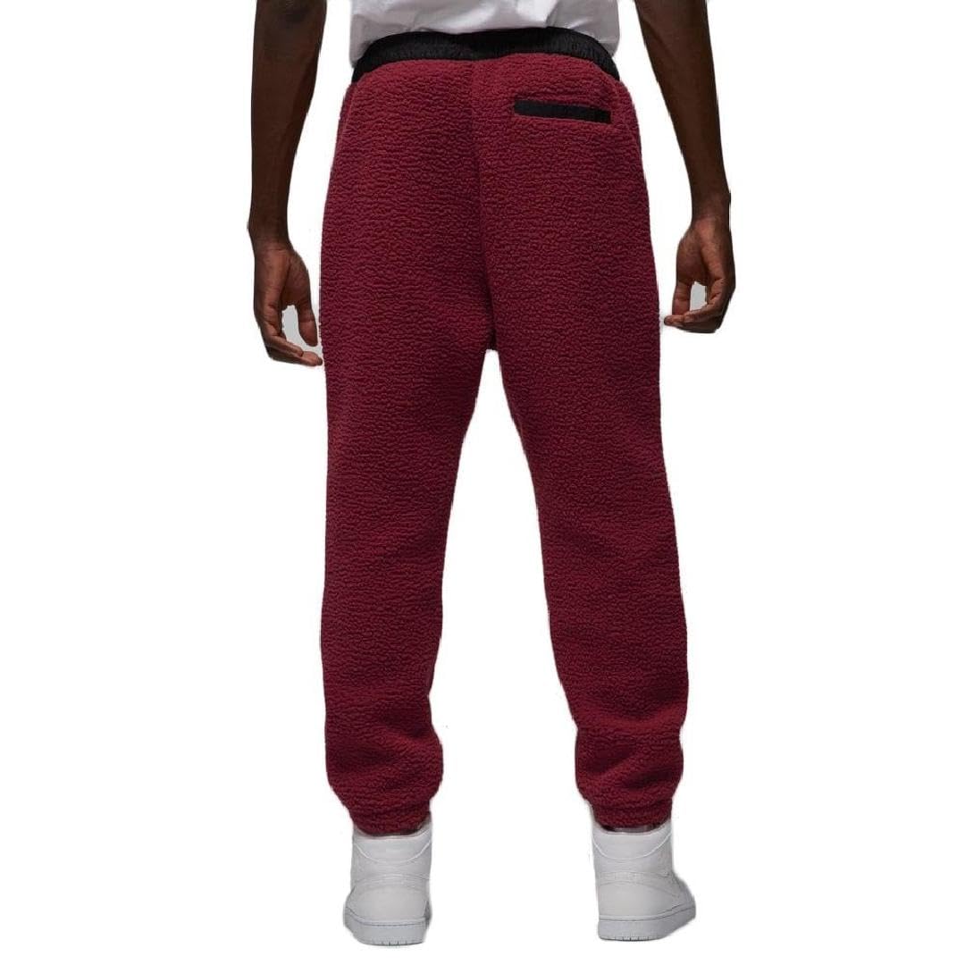 Nike Jordan Essential Winter Men's Fleece Pants (as1, Alpha, xx_l, Regular, Regular, Cherrywood Red/Black/Taxi/Taxi, Regular)