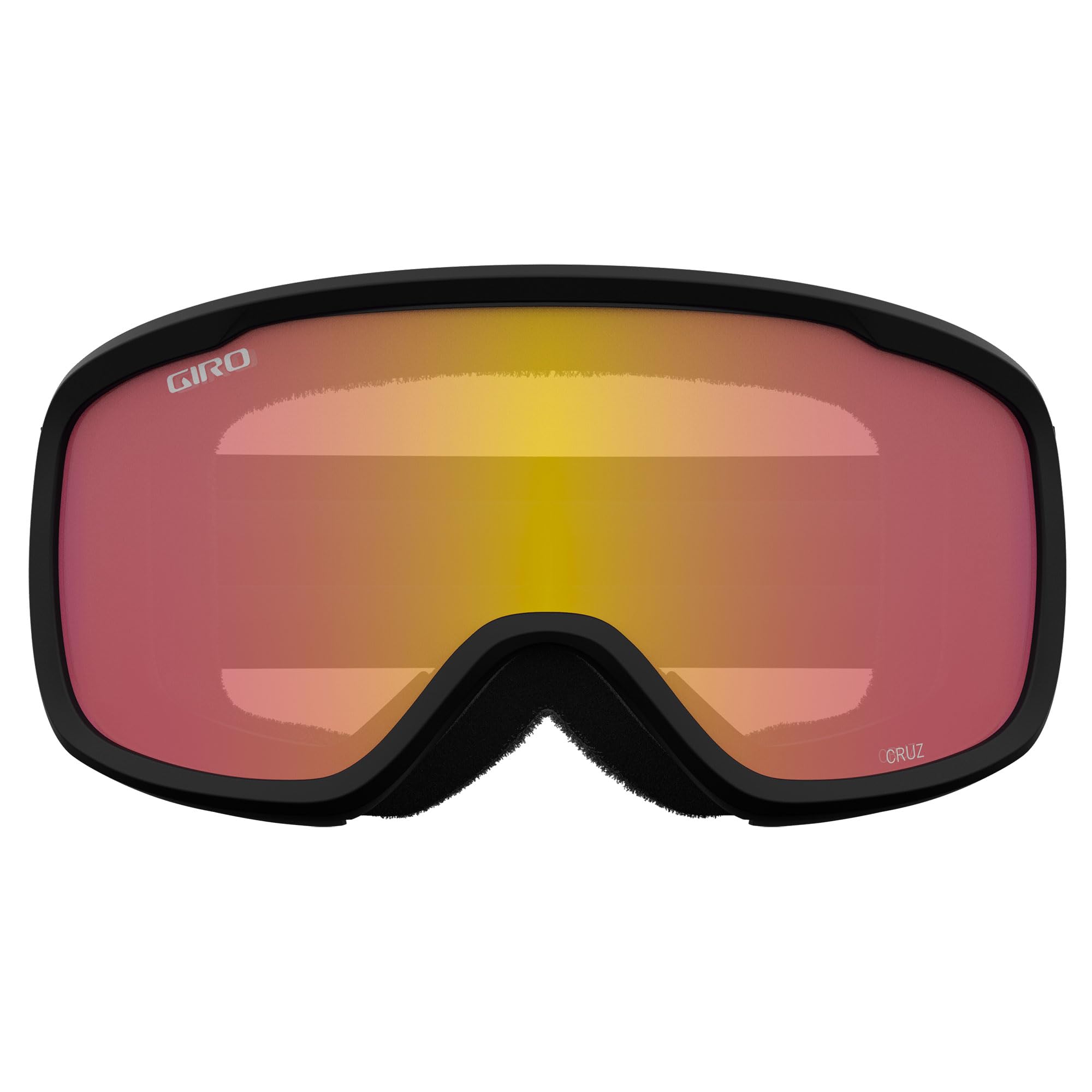 Giro Cruz Asian Fit Ski Goggles - Snowboard Goggles for Men, Women & Youth - Anti-Fog - OTG - Black Wordmark Strap with Yellow Boost Lens