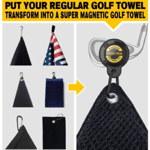 SisterAling Putter Ball Retriever Magnetic Clip for Golf Towel