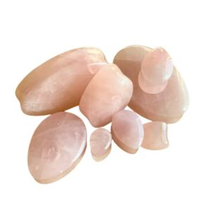 ssh 0g (8 mm) Teardrop Ear Piercing Gauges Rose Quartz Stone Plugs PAIR