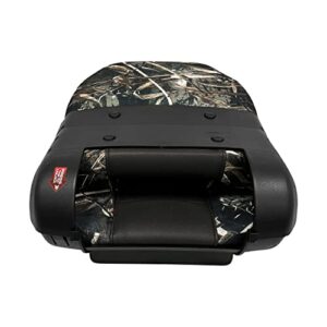 Wise 3340-1785 Quantum Series Fold Down Fishing Boat Seat, Max 5 Camo/Jazz Black