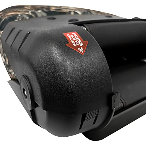 Wise 3340-1785 Quantum Series Fold Down Fishing Boat Seat, Max 5 Camo/Jazz Black