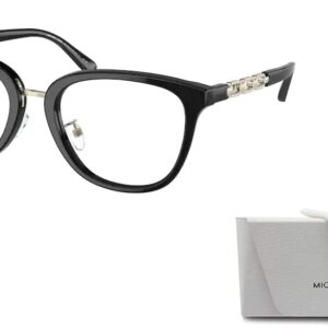 Michael Kors Innsbruck MK4099 3005 52MM Black Square Eyeglasses for Women + BUNDLE With Designer iWear Eyewear Kit