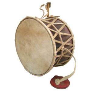 Himalayan Craft Damaru Hand Held Drum Wooden Nepali Folk Musical Instrument Hand Carved Damaru Drum For Fun All Age Groups Of Musicians - Gift Party Supplies Birthday Party