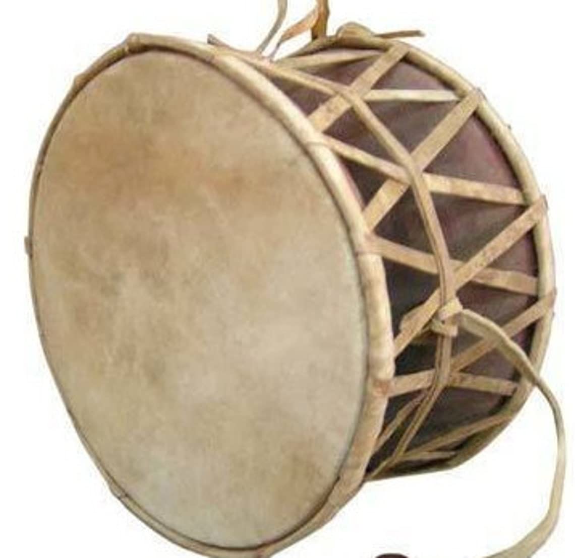 Himalayan Craft Damaru Hand Held Drum Wooden Nepali Folk Musical Instrument Hand Carved Damaru Drum For Fun All Age Groups Of Musicians - Gift Party Supplies Birthday Party