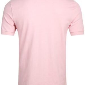 Chaps Men's Polo Shirt - Classic Fit Cotton Collared Short Sleeve Mens Golf Shirts - Casual Work Shirts for Men (S-2XL), Size Small, Oxford Pink