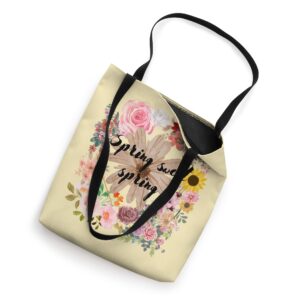 Floral Sweet Yellow Fashion Tote Bag