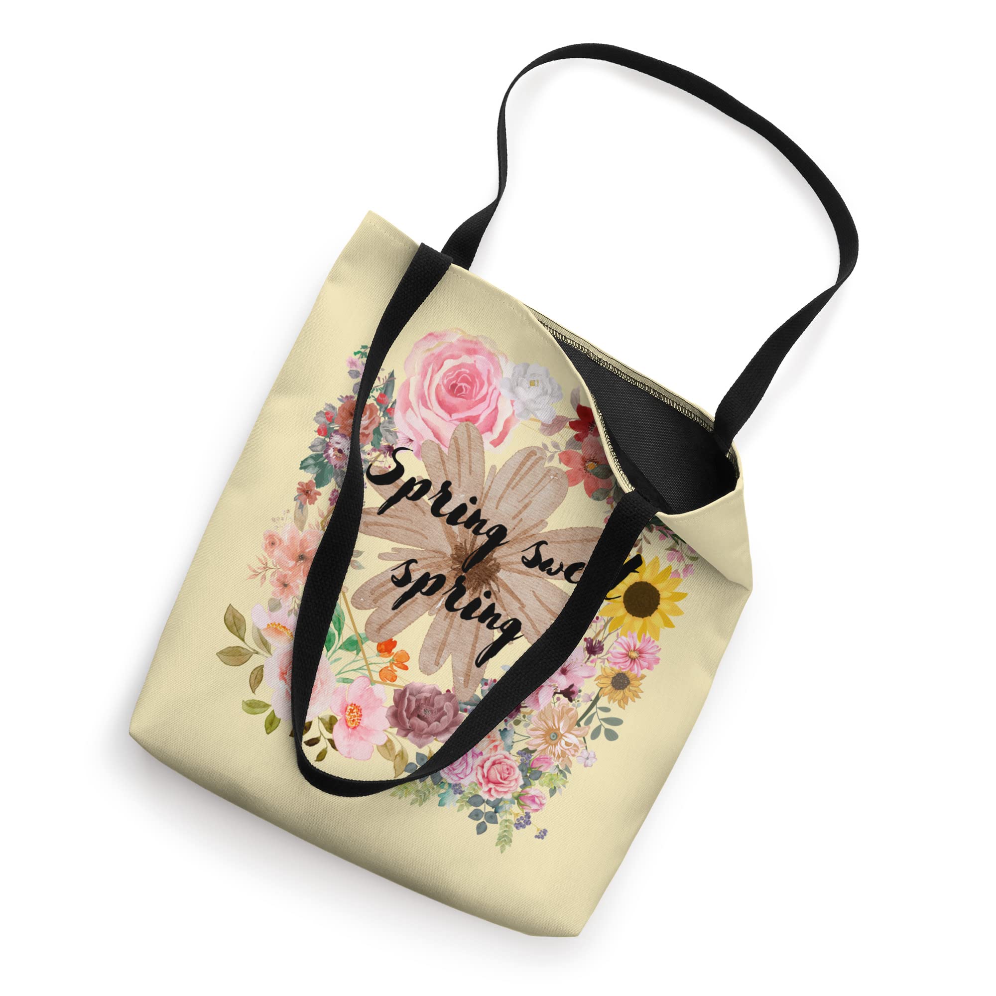 Floral Sweet Yellow Fashion Tote Bag