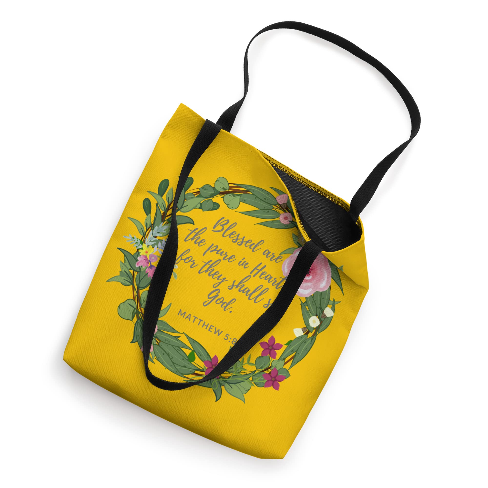 Blessed are the Pure in Heart Unique Christian Fashion Tote Bag