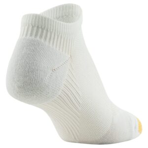 GOLDTOE Women's Cross Arch No Show Socks, 6-Pairs, White, Medium