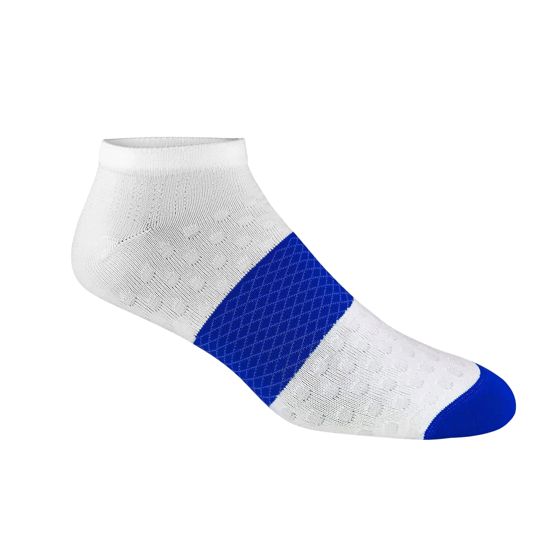 Jox Sox Men’s SupraLite Low Cut Socks (Men's Shoe Size 7 to 12, Men's Supralite Low Cut White Royal)