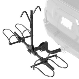 retrospec endeavor 2-e-bike hitch mount rack for cars, trucks, suvs - 160lb max weight, accommodates electric bikes with 20-29" wheels - foldable, anti-rattle, compatible with 2" class iii hitch