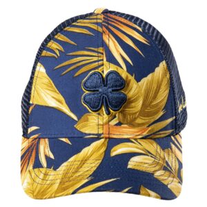 Black Clover Island Luck Hat - Tropical Adjust 14 - Navy Tropical - Adjustable