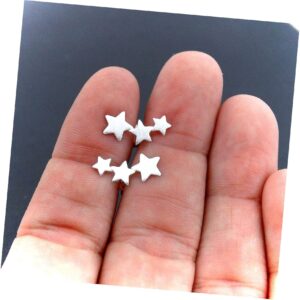 Star Ear Climber Earrings - 925 Sterling Silver - 3 Stars Stud Climber Crawlers Adorable Statement Jewelry Earrings for Women