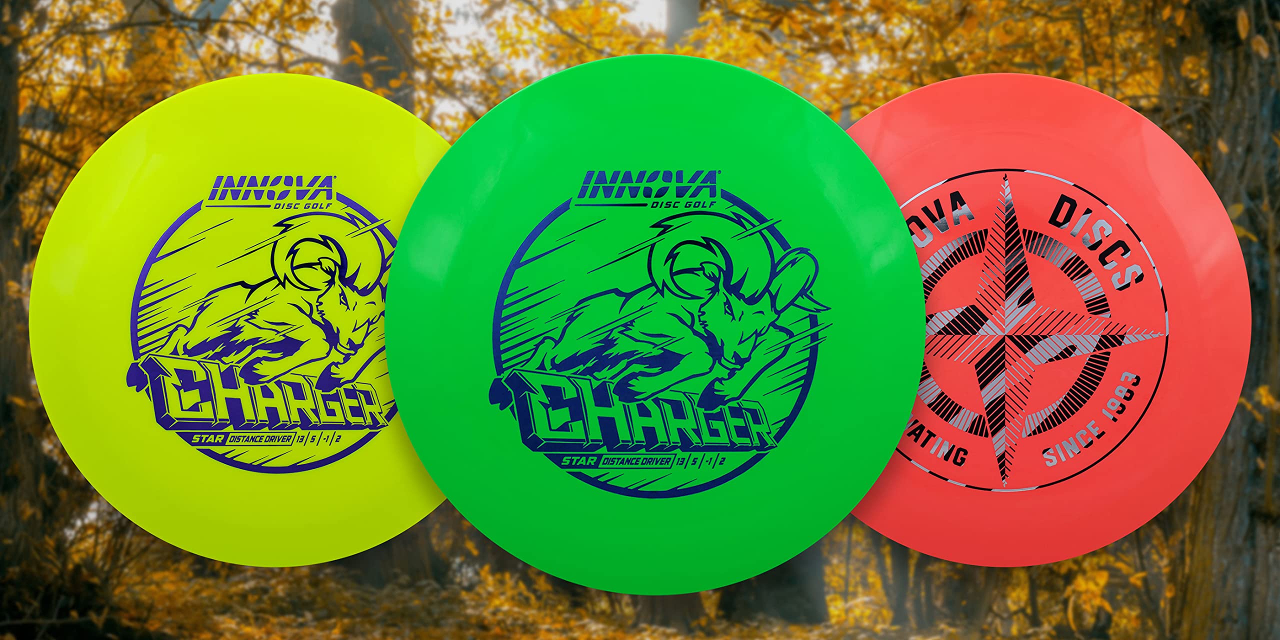 Innova Disc Golf Star Charger Distance Driver High Speed, Straight Flying Distance Driver (Colors Will Vary) (173-175g)