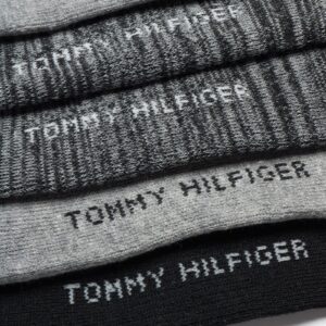 Tommy Hilfiger Men's Socks - Athletic Cushioned High Quarter Cut Socks (6 Pack), Size 7-12, Black Assorted