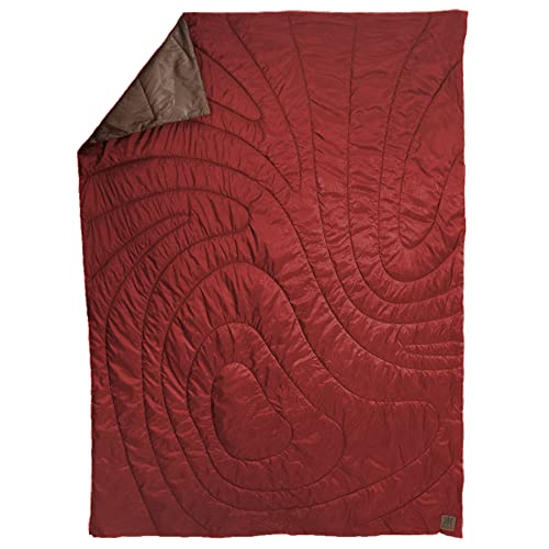 Kijaro Native Camp Quilt | Printed Outdoor Camping Blanket | 55" x 79" | Warrens Red, 1-Person