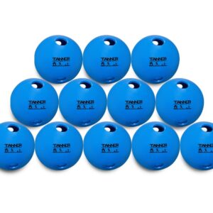 TANNER 12 Limited Flight Softballs/Softball Wiffle Balls Wiffle Softballs. Flexible Rubber Soft Softballs Training Softballs Practice Softballs for Indoor and Outdoor Softball Training.