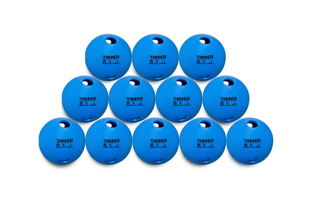 TANNER 12 Limited Flight Softballs/Softball Wiffle Balls Wiffle Softballs. Flexible Rubber Soft Softballs Training Softballs Practice Softballs for Indoor and Outdoor Softball Training.