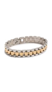 luv aj women's two-toned timepiece bracelet, gold/silver, one size