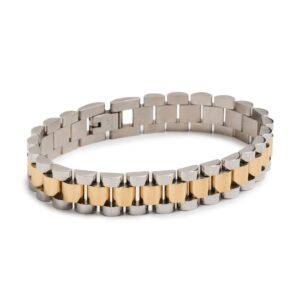 Luv Aj Women's Two-Toned Timepiece Bracelet, Gold/Silver, One Size