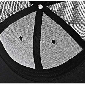 MUNULA Oversize Large Mesh Trucker Hat Big Head Hats for Men XXL Baseball Cap Breathable Dad Hat Adjustable 22.8"-24.8" (Black)