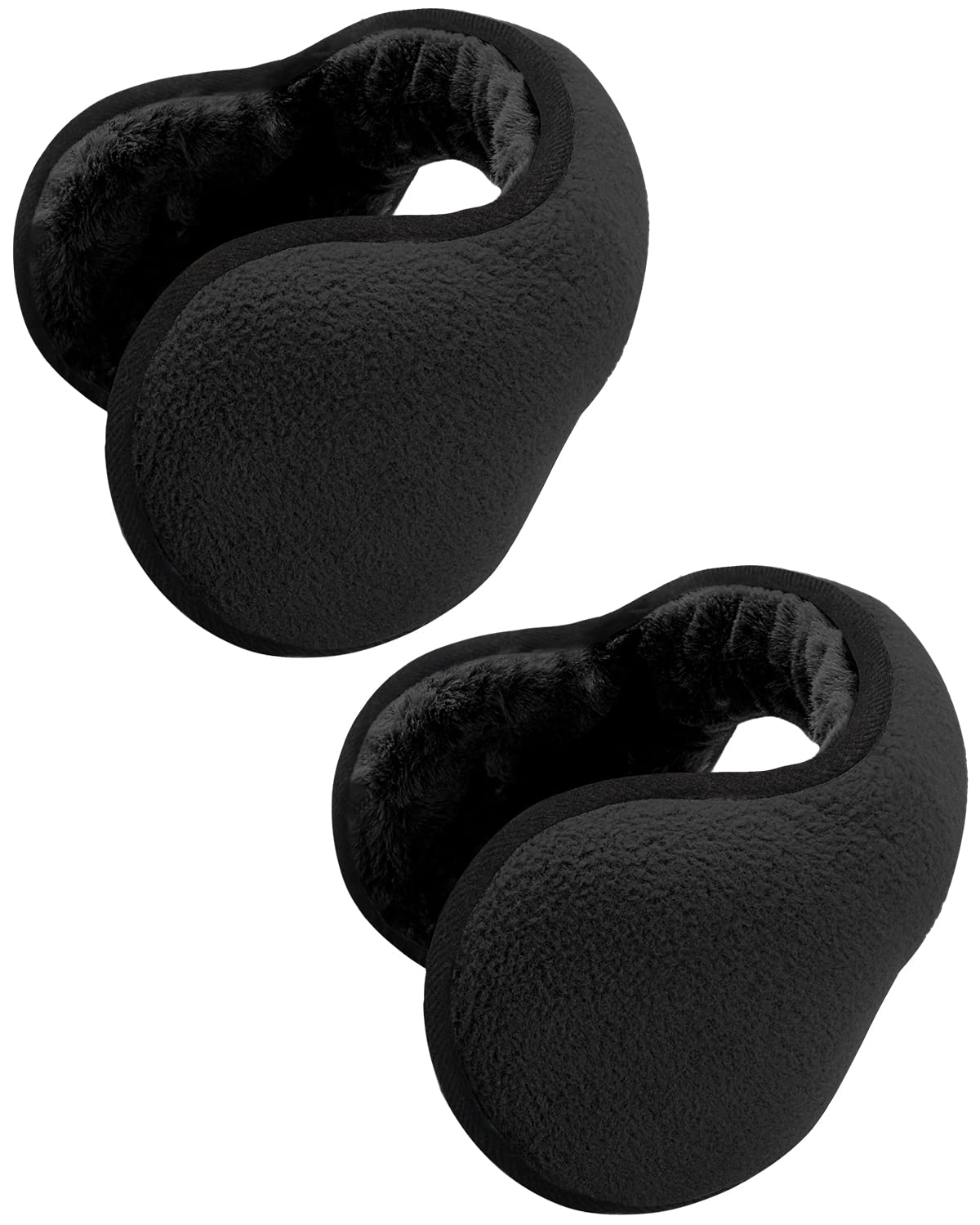 Venswell Winter Ear Muffs for Men Women Fleece Ear Warmers for Cold Weather Running-Behind the Head Earmuffs Adjustable