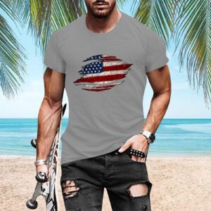 Mens Shirts Short Sleeve Slim Fit Graphic Novelty Adult Basic T-Shirt Funny Graphic Print Crewneck Shirt Streetwear Men's Performance Tech T-Shirt