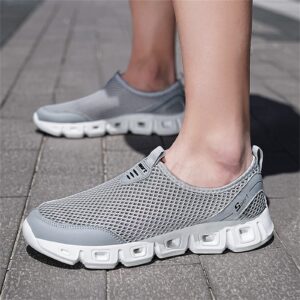 ZHOUXINGB Womens Sandals Size 10, Steel Toe Shoes for Women Sneakers Casual Sandals Running Dress Shoes Arch Support Shoes Hiking Boots Low Wedge Spring Shoes for Women 2022 Grey